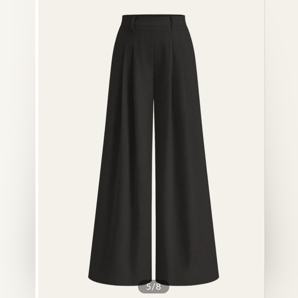 Commense Wide Leg Black Pants